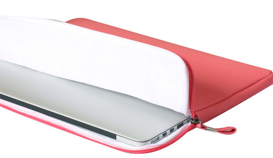 Συνήθειας ρόδινο χρώμα μανικιών lap-top νεοπρενίου προστατευόμενο από τους κραδασμούς για Macbook 15 ίντσα
