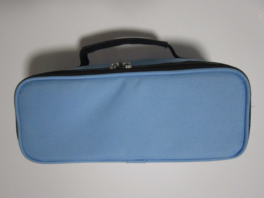Μικρή μπλε τσάντα εργαλείων ταξιδιού/πλήρες διπλό φερμουάρ εξαρτήσεων εργαλείων της Οξφόρδης