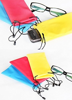 Πολυ χρώμα περίπτωσης Sunglass Drawstring μαλακό με τη διευθετήσιμη χάντρα
