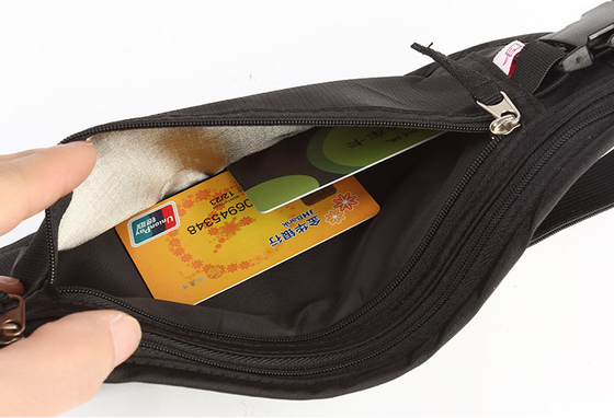 Τσάντα 210 μέσης ταξιδιού κώλων RFID γυναικών Ripstop με την ελαστική ζώνη