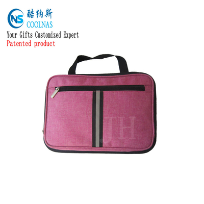 Τσάντα αποθήκευσης διοργανωτών ταξιδιού ηλεκτρονικής, ρόδινος διοργανωτής περίπτωσης συσκευών